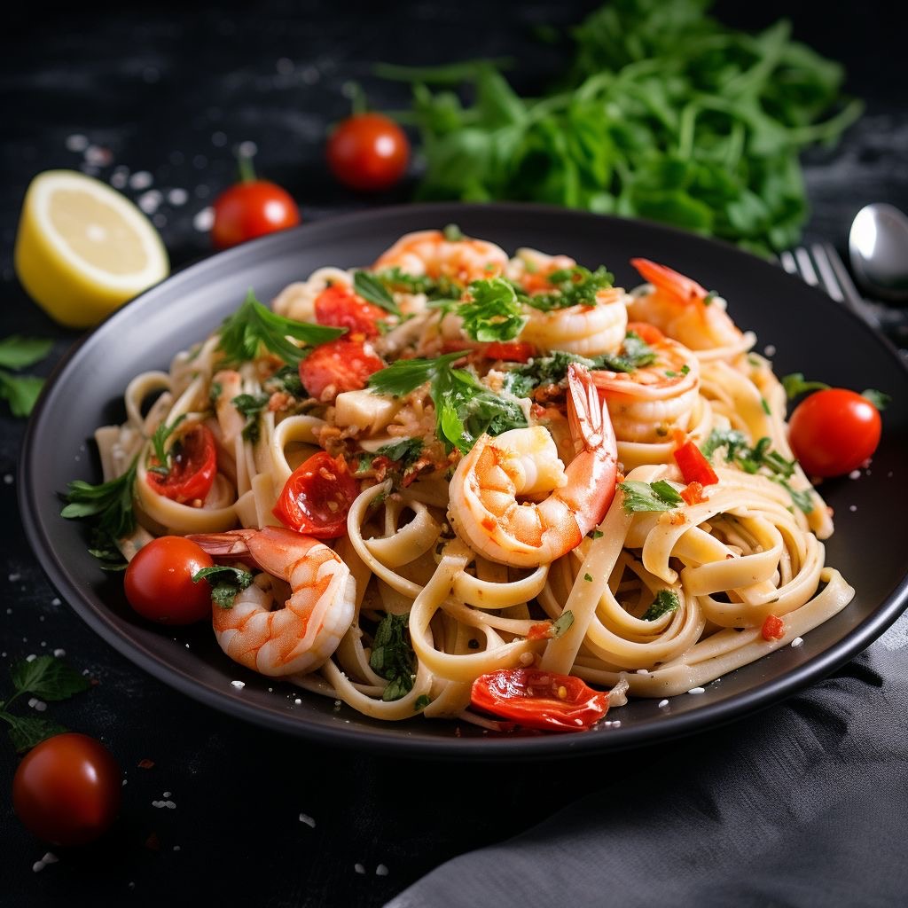 Паста с креветками 200гр